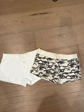 Lot of two one size fits all Brandy Melville pajama shorts